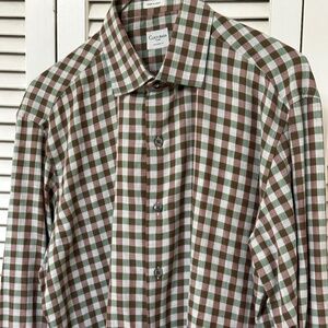 Culturata Roma Tailored Fit 100% Cotton Lawn Button Up Shirt M/L